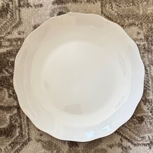 Elegant White Salad Plate